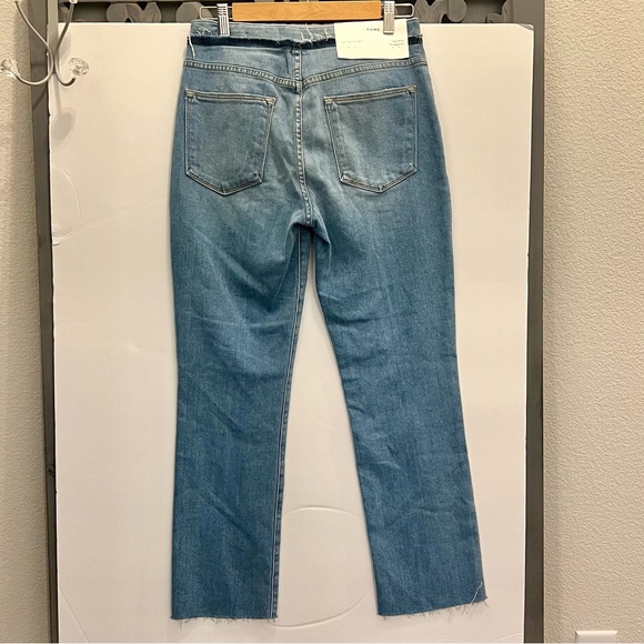 Frame Denim Le High Tie-Waist High Rise Straight-Leg Jeans size 27 - Picture 4 of 7